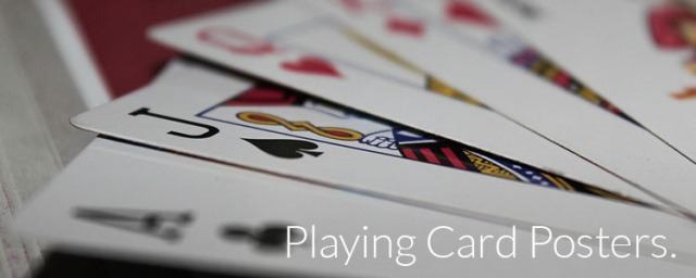 playing card posters